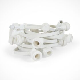 Blynx - Lichterkette leer - 5 Meter - 10 Lämpchen - Aufgerollt - Weiß - 10723