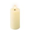 Steady LED Cremefarbene Kerze · Warmweißes Licht · Wachs · Ø5×H12.5cm