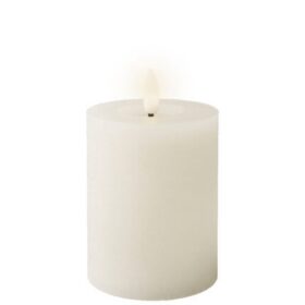 Steady LED Weiße Kerze · Warmweißes Licht · Wachs · Ø7×H11,2cm