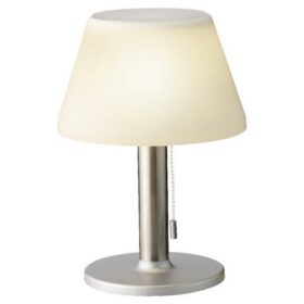 Steady Solar Tischlampe · Edelstahl weiß · Ø20×H27.8cm · Für den Außenbereich