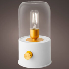 Steady LED Weiße Campinglampe · Warmweißes Licht · Kunststoff · Ø11×H20cm – Bild 2