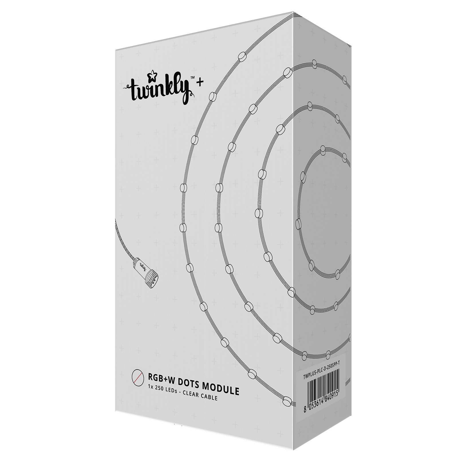 Twinkly Plus Dots 250 LED IP65 TWPLUS-PLC-D-250SPP-T 8053614840915 Verpackung