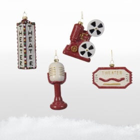 Kino Cinema Theater Weihnachtshänger Weihnachtsornamente Vintage Altmodisch