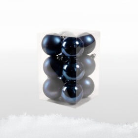 blaue Weihnachtskugeln