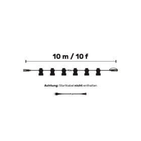 Lichterkette 10 Meter 10 Lampen verbindbar