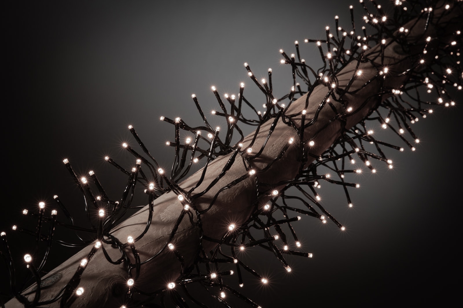 Cluster-Beleuchtung Weihnachtsbaum kaltweiß