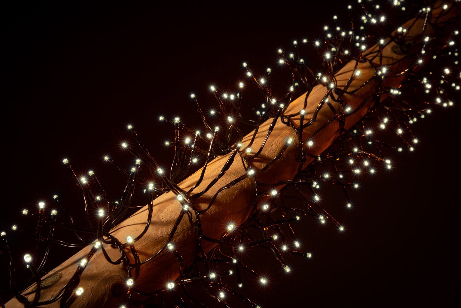 Clusterbeleuchtung außen Soft Gold