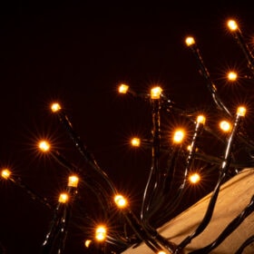 Cluster-Beleuchtung warmweiß