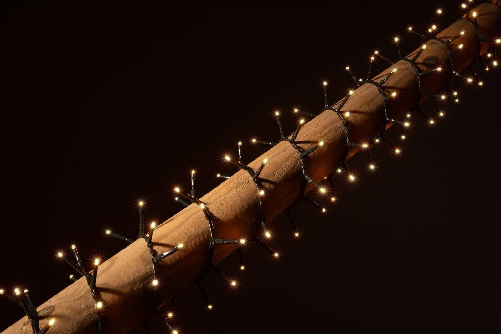 kompakte weihnachtsbeleuchtung soft gold