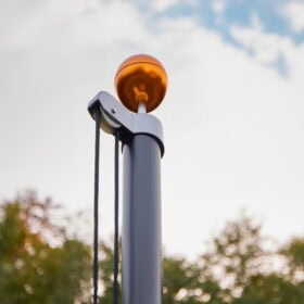 teilbarer Fahnenmast Top Detail