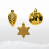 tannenzapfen stern weihnachtskugel weihnachtsornamente gold