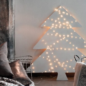 Drahtbeleuchtung auf Strom