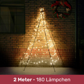 Wandweihnachtsbaum Fairybell · 2 Meter · 180 Lämpchen