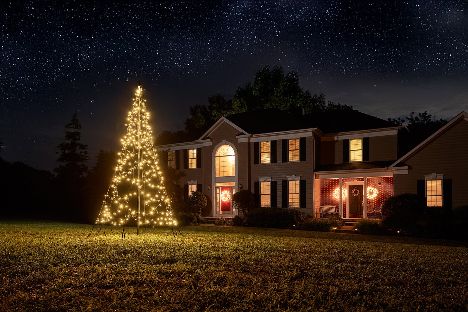 Fairybell 3 Meter 360 LED Weihnachtsbaum draußen