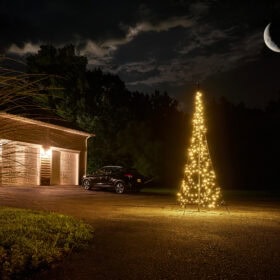 Fairybell 3 Meter All-Surface Weihnachtsbaum außen auf Einfahrt hartem Untergrund