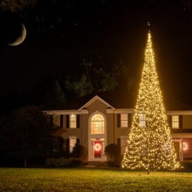 Fairybell 6 Meter 2000 LED Fahnenmast Weihnachtsbaum außen