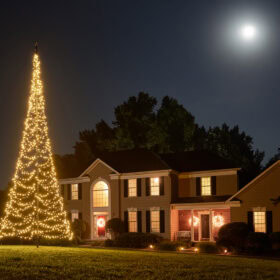 fairybell 8 Meter 1500 Leds Fahnenmast Weihnachtsbaum