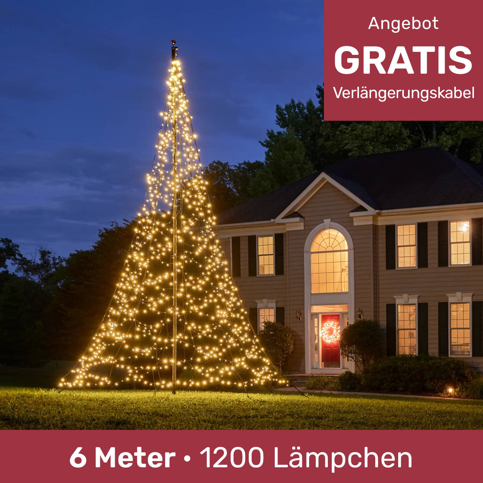 Fairybell Fahnenmast Weihnachtsbaum außen FANL-600-1200-02-EU 8718781474270