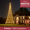 fairybell Fahnenmast Weihnachtsbaum außen FANL-800-1500-02-EU 8718781474300
