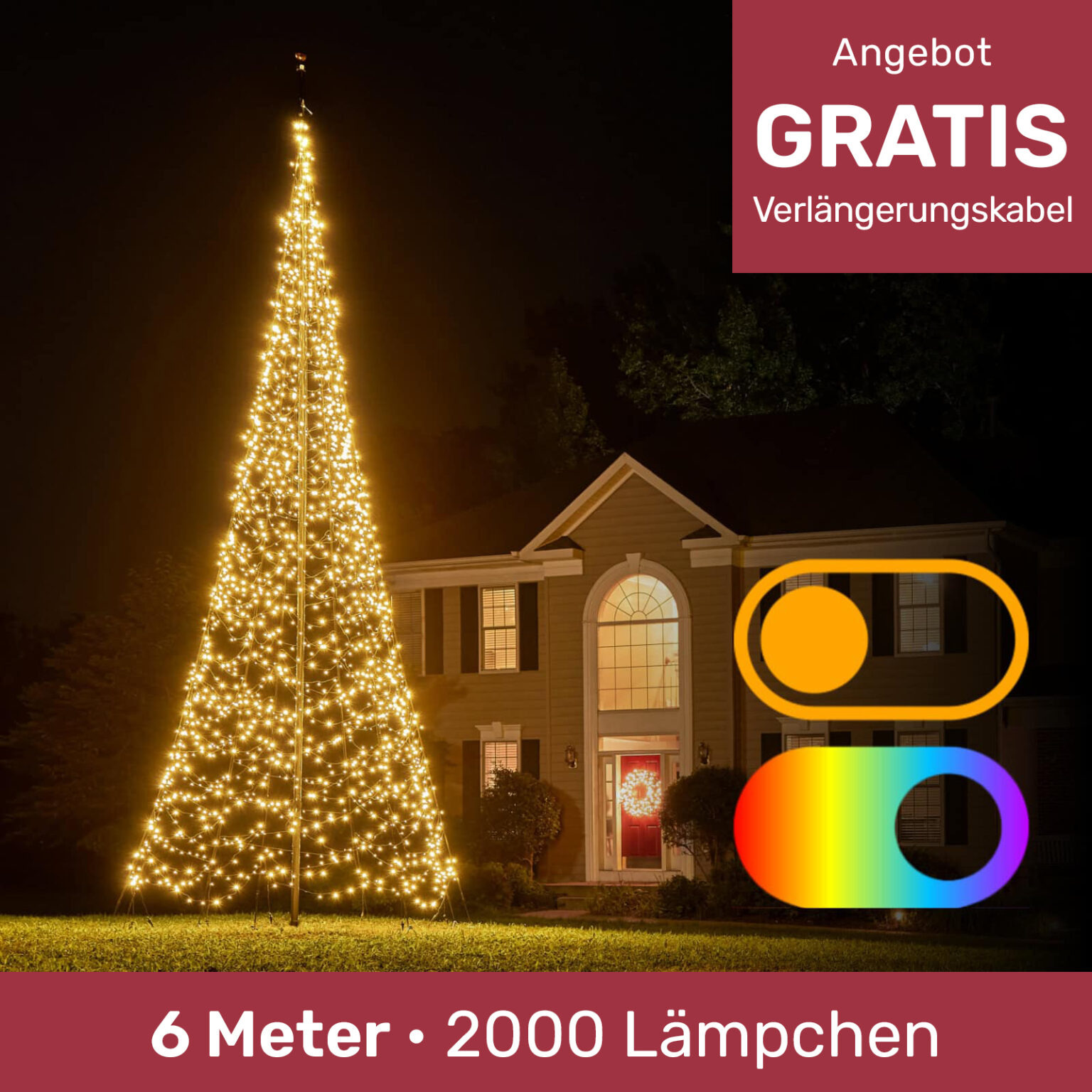 Fairybell Luminous Switch 6 Meter FANL-600-2000-24-EU 8720512266580
