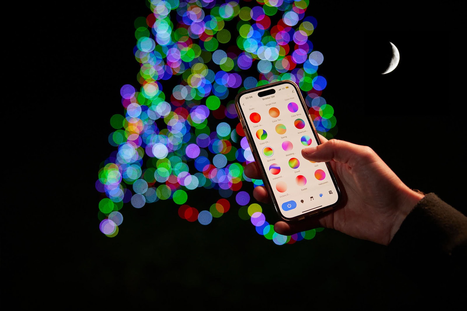 fairybell fahnenmast weihnachtsbeleuchtung smart magic demo 8