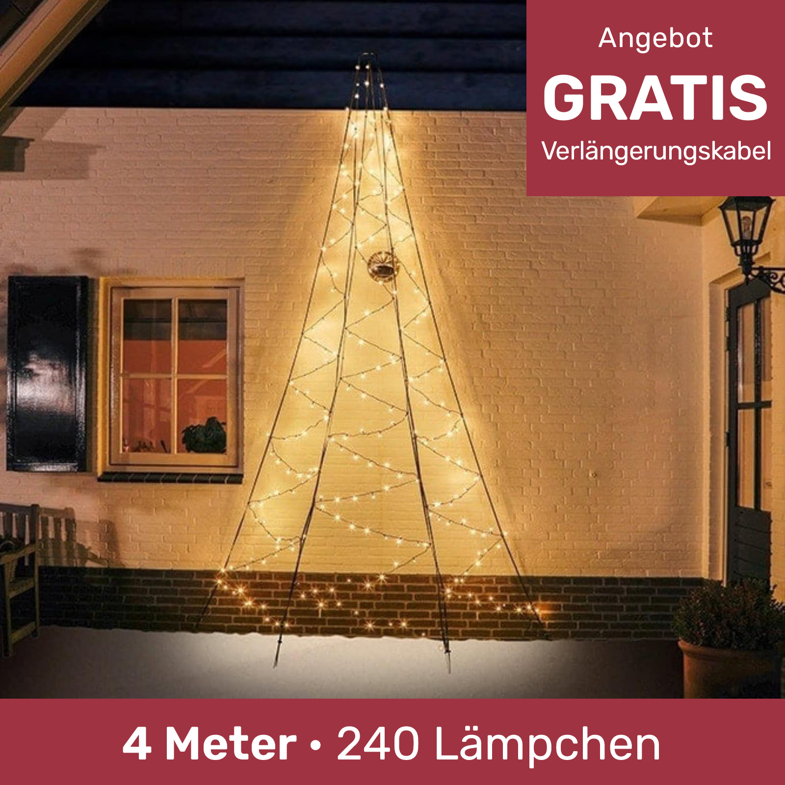 fairybell wandweihnachtsbaum FANL-W400-240-02-EU 8718781474386