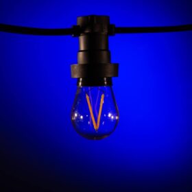 Festbeleuchtung aussen filament dimmbar