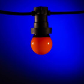 Festbeleuchtung außen orange