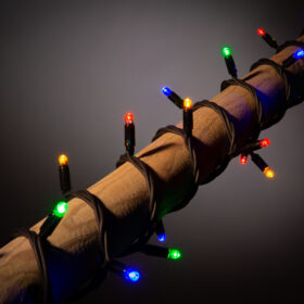 farbige Weihnachtslämpchen