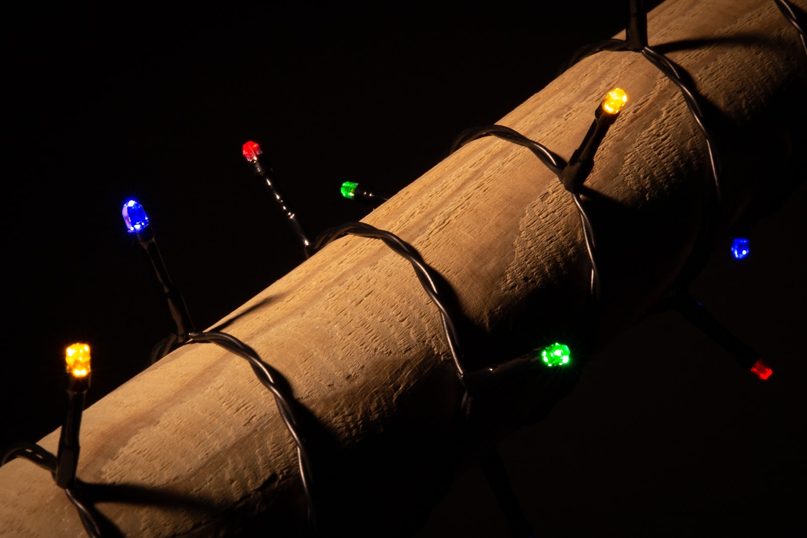 batteriebetriebene farbige Weihnachtsbeleuchtung