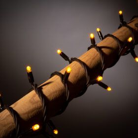 gelbe Weihnachtslämpchen