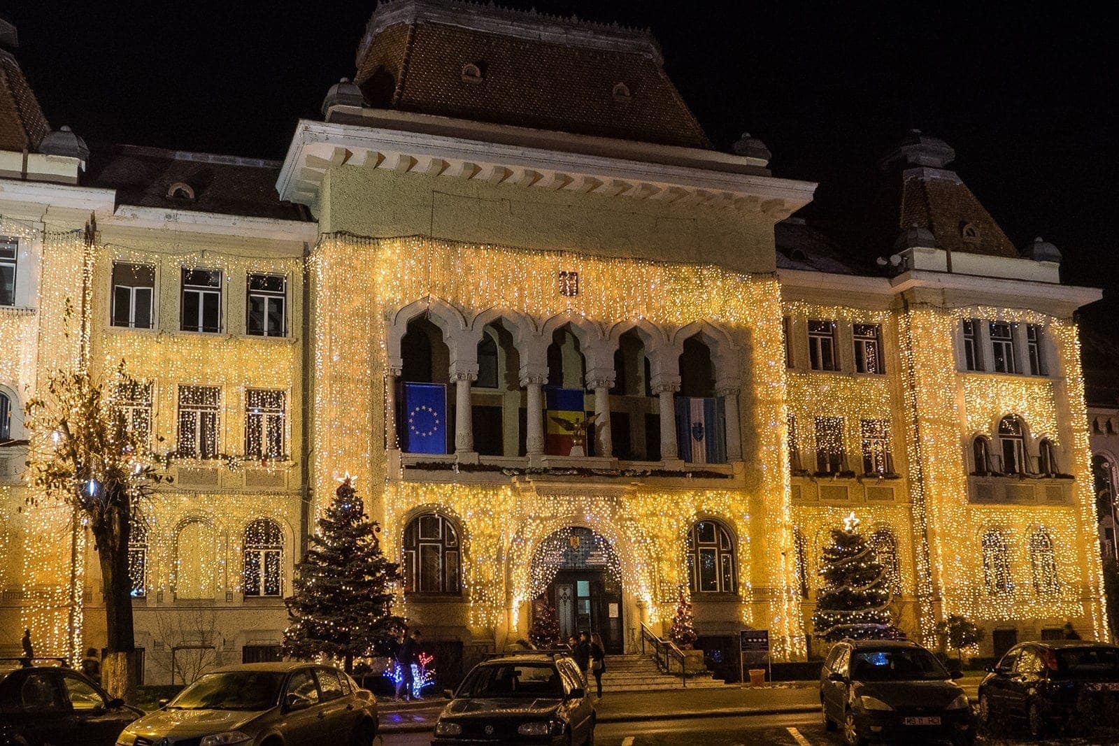Fassadenbeleuchtung Weihnachten