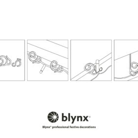 Dachrinnenhaken Weihnachtsbeleuchtung