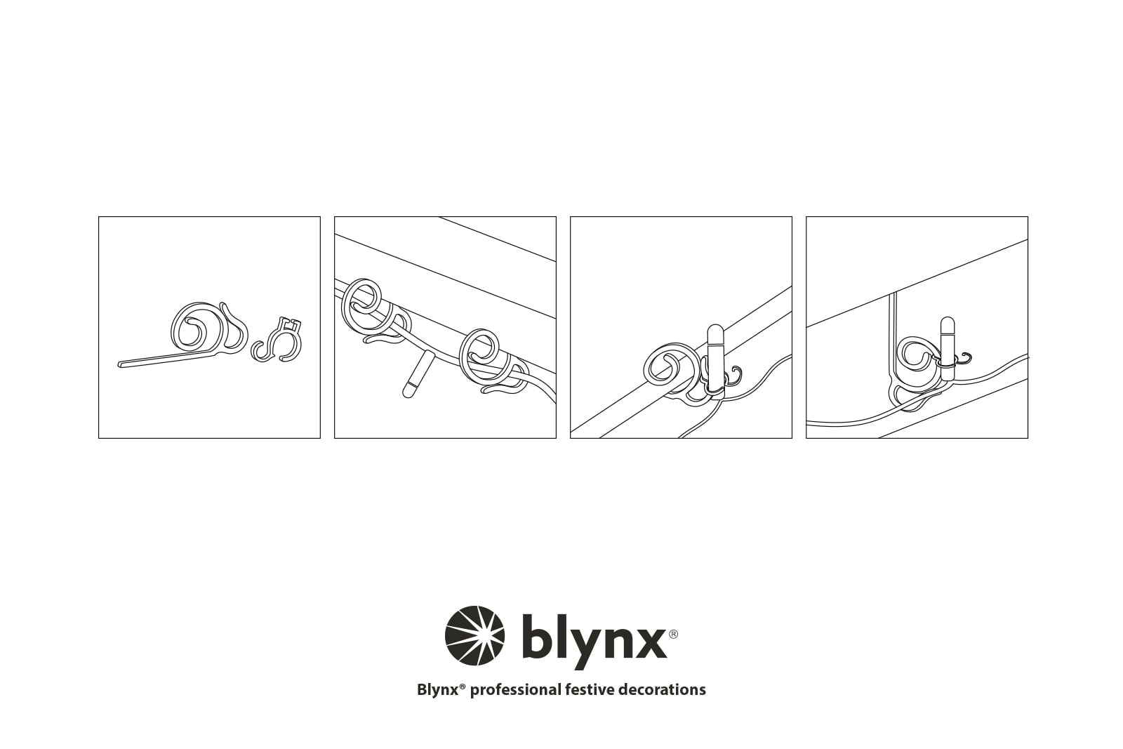 Dachrinnenhaken Weihnachtsbeleuchtung