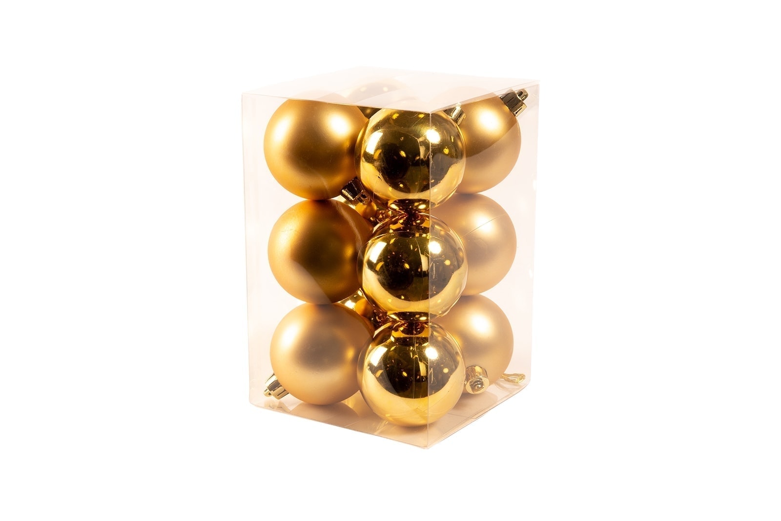 goldene Weihnachtskugeln