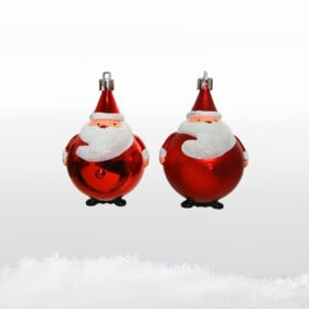 lustige Weihnachtsmann Weihnachtsanhänger Weihnachtskugeln rot Weihnachtsbaumschmuck