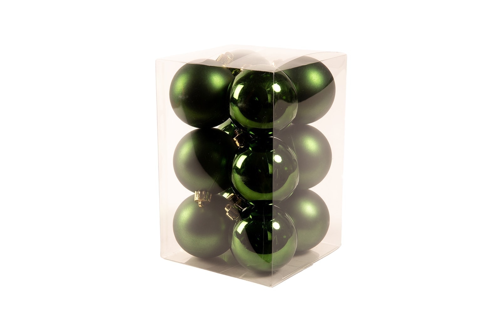 grüne Weihnachtskugeln