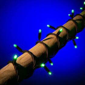 grüne Weihnachtsbeleuchtung