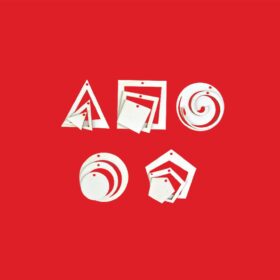 hölzerne geo weihnachtsanhänger spira