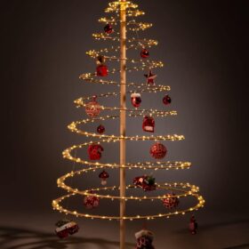 holz weihnachtsbäume dekorieren