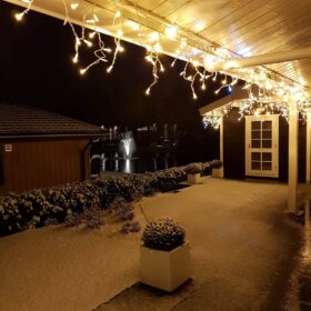 Eiszapfen Weihnachtsbeleuchtung Baldachin