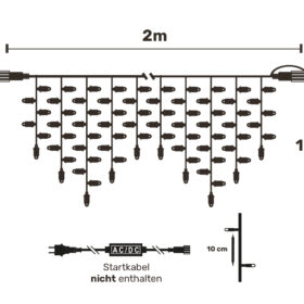 Eiszapfen-Beleuchtung für den Außenbereich