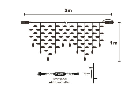 Eiszapfen-Beleuchtung für den Außenbereich
