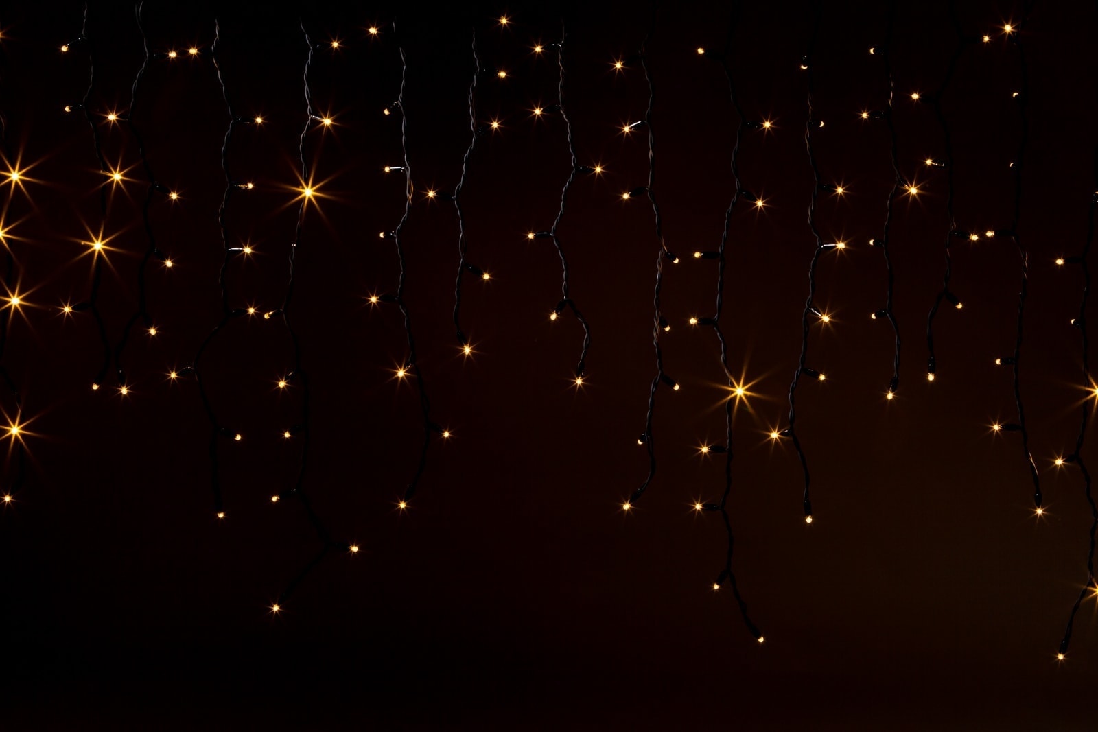 Beleuchtung für Eiszapfen warmweiß