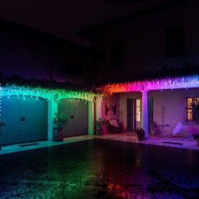 Eiszapfenbeleuchtung außen Twinkly