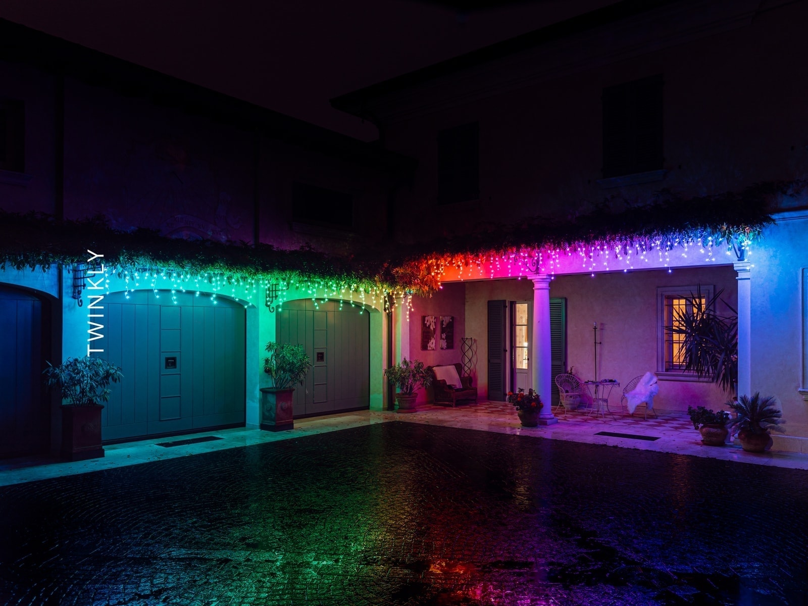 Eiszapfenbeleuchtung außen Twinkly