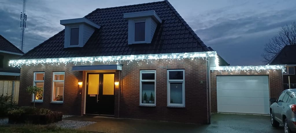 ijspegelverlichting koud wit dakrand