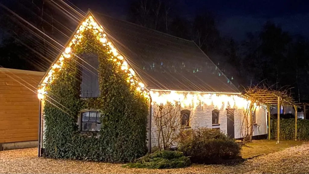 ijspegelverlichting schuur dakrand