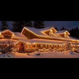 Eiszapfenbeleuchtung für draußen