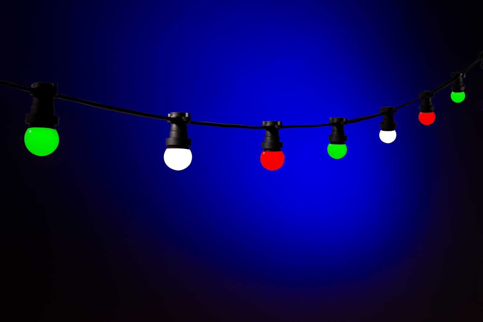 Italienische Flaggen Beleuchtung